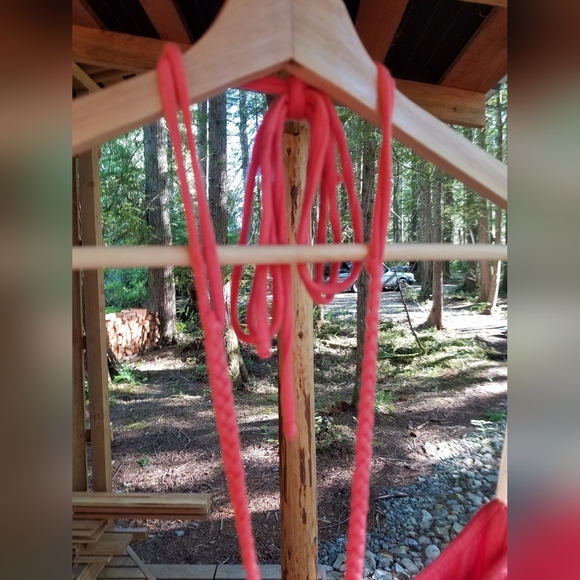 Summer Dress Orange Sky Brand Long Small Spaghetti Strap Halterneck Sleeveless - Picture 5 of 16